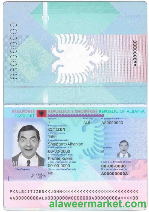 Albania passport